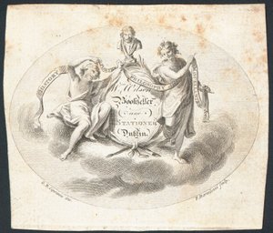 Kereskedelmi kártya, William Wilson alkotó: Francesco Bartolozzi