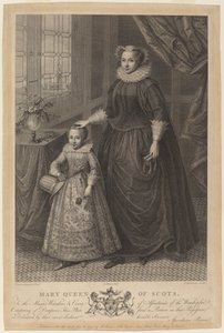 Mária, skótok királynője alkotó: Francesco Bartolozzi after Federico Zuccaro