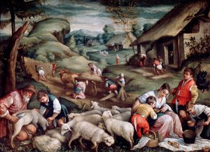 Nyári. Birkanyírás, c1570-c1580