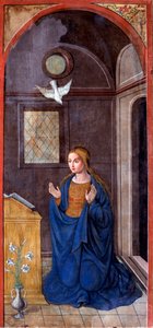 Angyali üdvözlet: Mária (Festmény, 1549 körül) alkotó: Francesco Brea