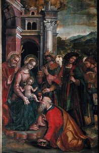 A mágusok imádása, 1517 (lásd: 211851) alkotó: Francesco Casella