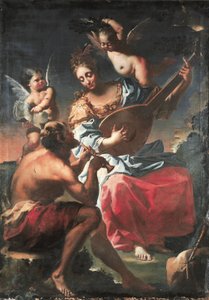 Zene allegóriája (olaj, vászon) alkotó: Francesco Conti
