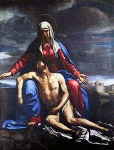 Jámborság, Francesco Cozza (1605-1682), olaj, vászon, 221x167 cm.