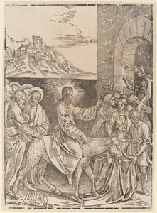 Krisztus belépése Jeruzsálembe alkotó: Francesco Denanto