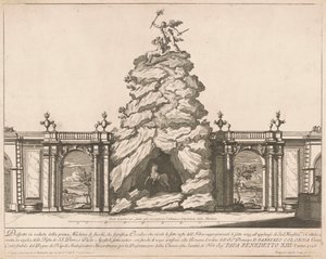 Az 1726-os Prima Macchina Chinea számára: Herkules és a Hidra, 1726. alkotó: Francesco Faraone Aquila