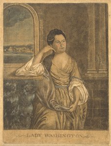 Lady Washington, c. 1776 (mezzotinta) alkotó: Francesco Fergola