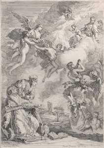 I. Szent Gergely pápa imáival kiszabadítja a lelkeket a purgatóriumból, 1731.