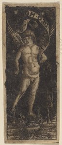 Kerub vázán "SOLI DEO HONOR" felirattal alkotó: Francesco Francia or Peregrino da Cesena