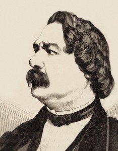 Enrico Petrella zeneszerző portréja 1813-1877, kb. 1855.