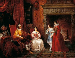 Herceg elmeséli a fiatal hercegnek és édesanyjának Gertrude elhatározását, hogy apáca lesz, epizód Alessandro Manzoni jegyese (1785-1873) című filmből