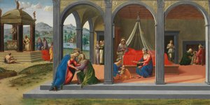Jelenetek Keresztelő Szent János életéből, kb. 1506-7. alkotó: Francesco Granacci