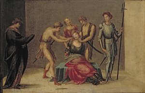 Szent Apollónia vértanúsága (panel)