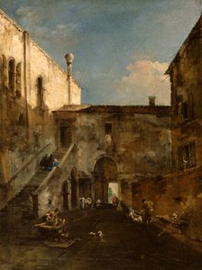 Velencei udvar alkotó: Francesco Guardi