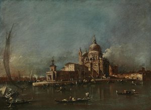 Kilátás a Santa Maria della Salutéra és a Doganára alkotó: Francesco Guardi