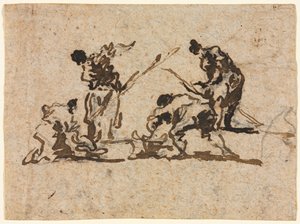 Földművesek és halászok munkássága, 18. század. alkotó: Francesco Guardi