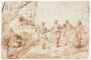 Hárem jelenet alkotó: Francesco Guardi