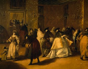 Csökkentett (álarcos velenceiek) alkotó: Francesco Guardi