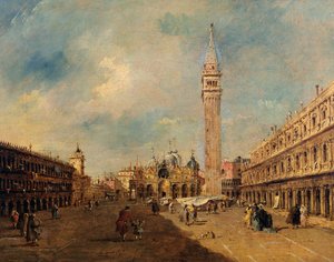 Piazza San Marco, 1780 körül alkotó: Francesco Guardi