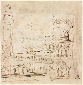 Piazza San Marco a Doges-palotával, 1773-1778. alkotó: Francesco Guardi
