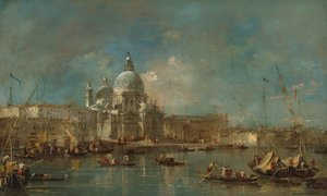 Santa Maria della Salute, c. 1770. alkotó: Francesco Guardi