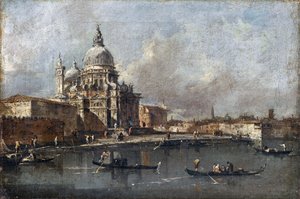 Santa Maria della Salute Velencében alkotó: Francesco Guardi