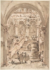 Az Óriások lépcsője, Dózse-palota, Velence alkotó: Francesco Guardi