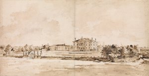 A Villa Loredan, Treviso közelében, kb. 1778. alkotó: Francesco Guardi