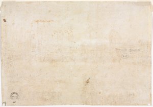 Három boltíves vázlat (fordítva) alkotó: Francesco Guardi