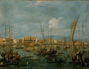 Velence a Bacino di San Marco-ból, 1765 körül (olaj, vászon) alkotó: Francesco Guardi