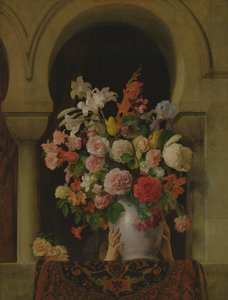 Virágváza a hárem ablakán, 1881 alkotó: Francesco Hayez