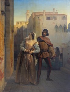 Bianca Capello menekülése Velencéből alkotó: Francesco Hayez