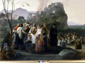 Francesco Hayez (1791 - 1882): A pargai menekültek (1826 - 1831) (Görögország függetlenségének epizódja). Milánó, Modern Művészeti Galéria. alkotó: Francesco Hayez