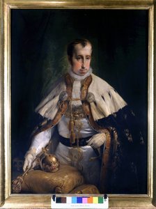 I. Ferdinánd (1793-1875), Ausztria császárának portréja, Francesco Hayez (1791-1882). Risorgimento Múzeum. Milánó alkotó: Francesco Hayez