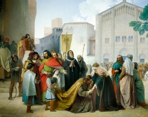 II. Ottó kibékülése édesanyjával, burgundi Adelaide-dal alkotó: Francesco Hayez