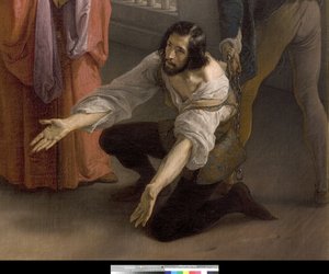 Az utolsó találkozás Jacopo Foscari és családja között a száműzetés előtt, 1838-40 alkotó: Francesco Hayez