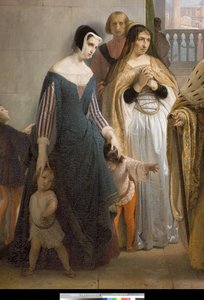 Az utolsó találkozás Jacopo Foscari és családja között a száműzetés előtt, 1838-40