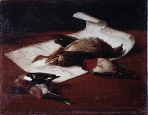 Halott játék Francesco Inganni (1793-1873) festménye 1862 Méret: 25,6x33,2 cm Gének, Modern Művészetek Galériája, 184. sz. alkotó: Francesco Inganni