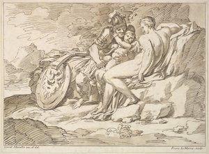 Vénusz, Mars és Ámor, 1725-80. alkotó: Francesco Lamarra