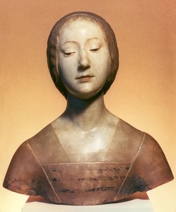 Isabella di Aragona (1470-1524) Nápoly hercegnője, 1488 (részben pigmentált márvány)