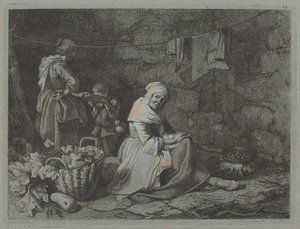 Egy ház belseje, 1763. alkotó: Francesco Londonio