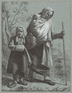 Kétgyermekes parasztasszony, 1764. alkotó: Francesco Londonio