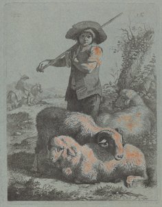 Álló pásztor, 1760. alkotó: Francesco Londonio