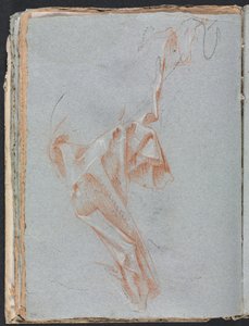 Verona Vázlatfüzet: Drapériatanulmány 38. oldal, 1760. alkotó: Francesco Lorenzi