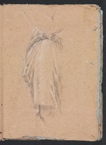Verona vázlatfüzet: Könyökös drapériatanulmány 5. oldal, 1760. alkotó: Francesco Lorenzi