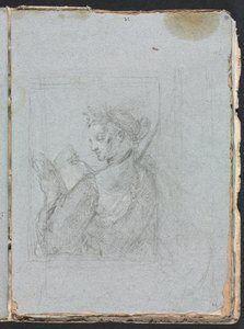 Verona vázlatfüzet: Női alak nyitott könyvvel 63. oldal, 1760.