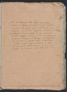 Verona vázlatfüzet: Felirat 1. oldal, 1760. alkotó: Francesco Lorenzi