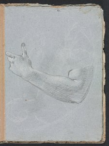 Verona vázlatfüzet: Bal kar és kéz 47. oldal, 1760. alkotó: Francesco Lorenzi