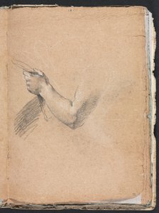 Verona vázlatfüzet: Bal kar és kéz 75. oldal, 1760. alkotó: Francesco Lorenzi