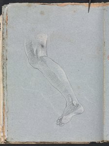 Verona vázlatfüzet: Bal láb 28. oldal, 1760. alkotó: Francesco Lorenzi
