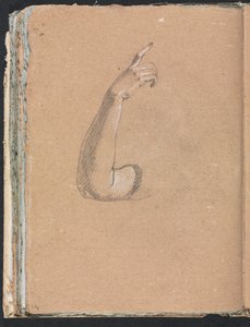 Verona vázlatfüzet: Jobb kar és kéz 66. oldal, 1760. alkotó: Francesco Lorenzi